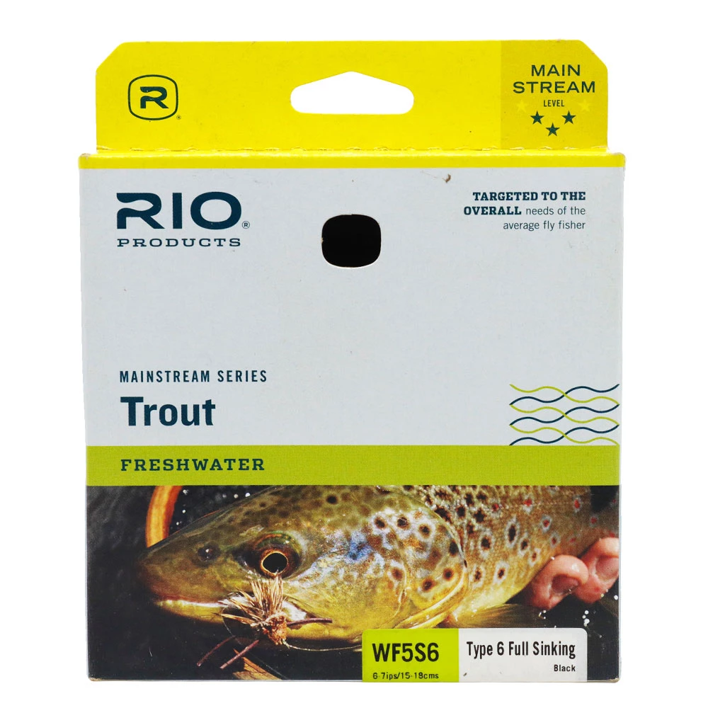 RIO Products RIO Mainstream Type 6 Full Sink Fly Line Black 5 RIO Products RIO Mainstream Type 6 Full Sink Fly Line Black - Image 5