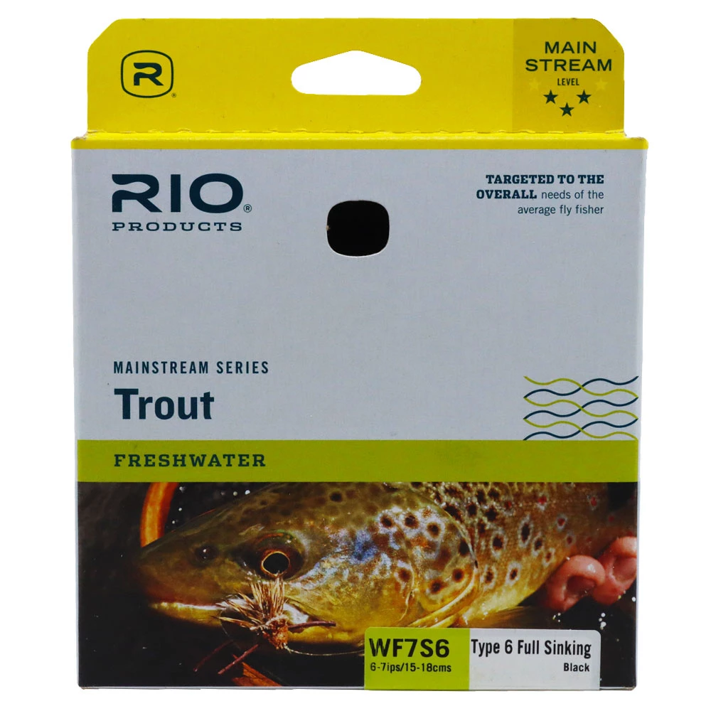 RIO Products RIO Mainstream Type 6 Full Sink Fly Line Black 4 RIO Products RIO Mainstream Type 6 Full Sink Fly Line Black - Image 4
