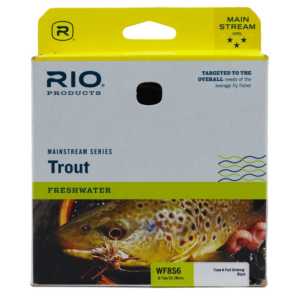 RIO Products RIO Mainstream Type 6 Full Sink Fly Line Black 2 RIO Products RIO Mainstream Type 6 Full Sink Fly Line Black - Image 2