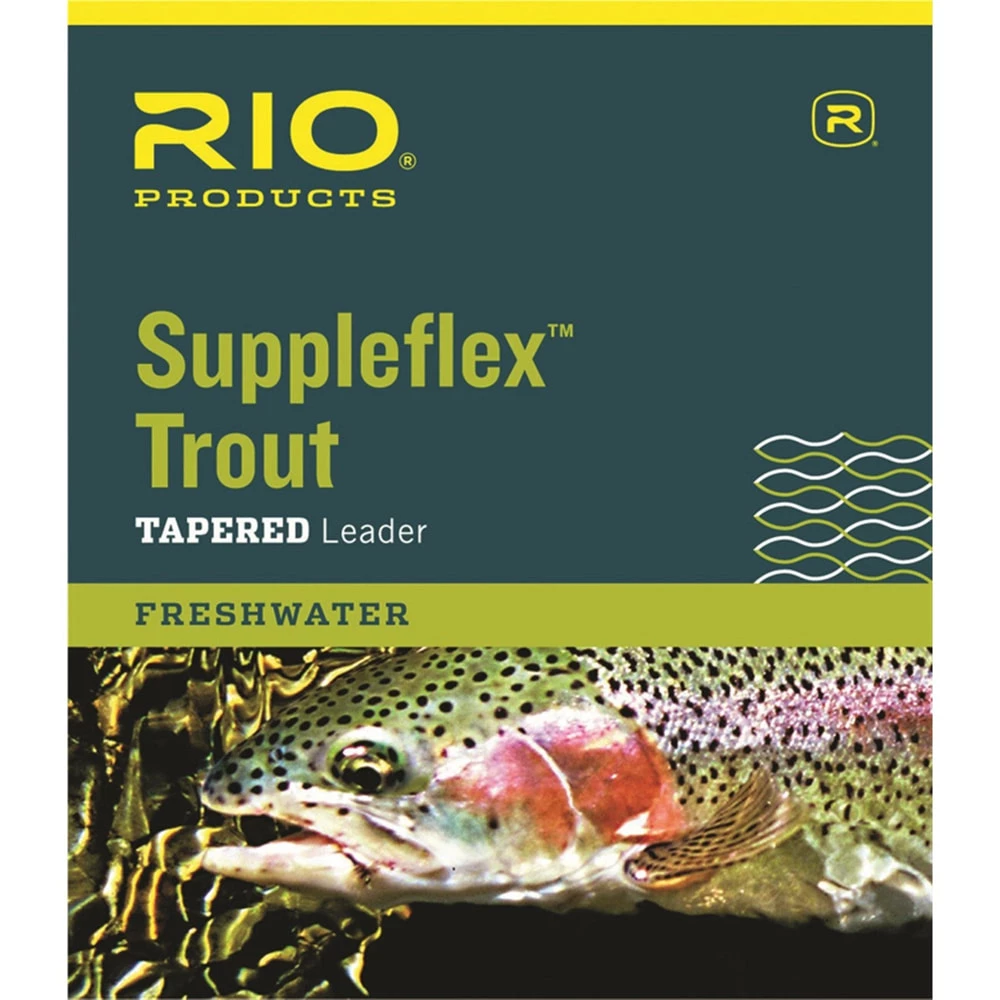RIO Products RIO Suppleflex Trout Tapered Leader 9ft 4X 6.1lb 1 RIO Products RIO Suppleflex Trout Tapered Leader 9ft 4X 6.1lb